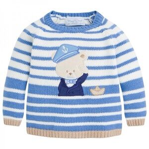 Baby boy sailor bear sweater!